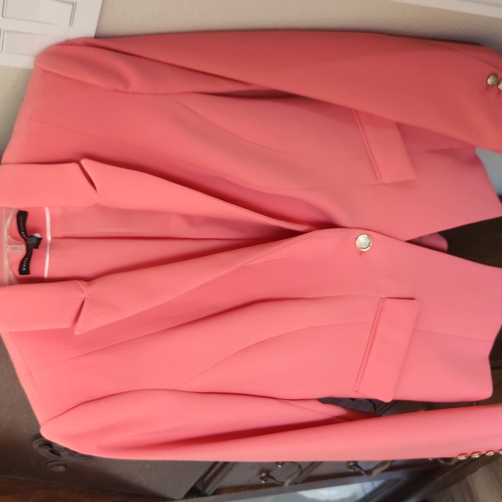 White House Black Market Coral Blazer size 2